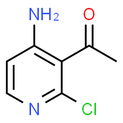 1-(4-氨基-2-氯吡啶-3-基)乙酮结构式