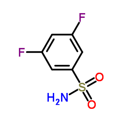 3,5-二氟苯磺酰胺结构式