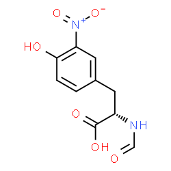 (S)-2-FORMAMIDO-3-(4-HYDROXY-3-NITROPHENYL)PROPANOIC ACID结构式