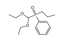 phenyl(n-propyl)(diethoxymethyl)phosphine oxide结构式