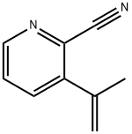 3-(丙-1-烯-2-基)-2-氰基吡啶结构式
