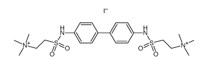 4.4'-Bis-<β-dimethylamino-ethyl-sulfonamido>-diphenyldimethoiodid结构式