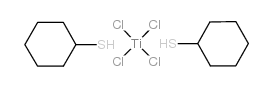 四氯双(环己基巯基)钛结构式
