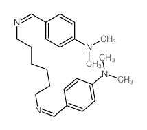 1,6-Hexanediamine,N,N'-bis[[4-(dimethylamino)phenyl]methylene]- (9CI)结构式