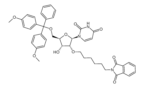 5'-O-(dimethoxytrityl)-2'-O-uridine结构式