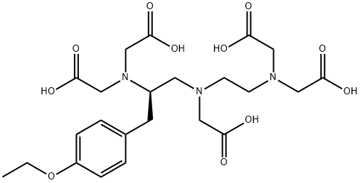 Glycine, N-[(2R)-2-[bis(carboxymethyl)amino]-3-(4-ethoxyphenyl)propyl]-N-[2-[bis(carboxymethyl)amino]ethyl]- (9CI) Structure