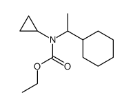 Ethoxycarbonyl-(1-cyclohexylethyl)-cyclopropyl-amin Structure