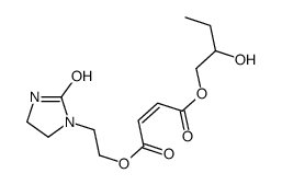 2-hydroxybutyl 2-(2-oxoimidazolidin-1-yl)ethyl maleate Structure
