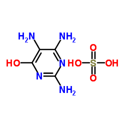 2,5,6-Triaminopyrimidin-4-ol sulphate structure