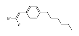 4-n-Hexyl-β,β'-dibromostyrene结构式