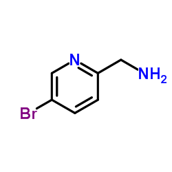 (5-溴吡啶-2-基)甲胺结构式
