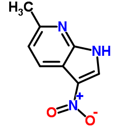 6-甲基-3-硝基-1H-吡咯并[2,3-B]吡啶结构式