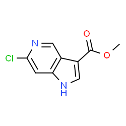 6-氯-1H-吡咯并[3,2-c]吡啶-3-羧酸甲酯结构式