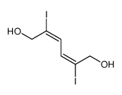 2,5-diiodohexa-2,4-diene-1,6-diol结构式