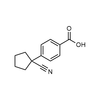 4-(1-氰基环戊基)苯甲酸结构式