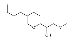1-(dimethylamino)-3-(2-ethylhexoxy)propan-2-ol结构式