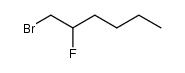 1-Bromo-2-fluorohexane Structure