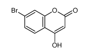 7-Bromo-4-hydroxy-2H-chromen-2-one Structure