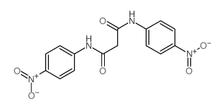 Propanediamide, N1,N3-bis(4-nitrophenyl)- Structure