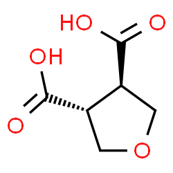 trans-Tetrahydrofuran-3,4-dicarboxylic acid Structure