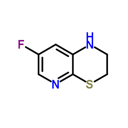 7-Fluoro-2,3-dihydro-1H-pyrido[2,3-b][1,4]thiazine结构式