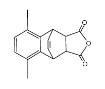 5,8-dimethyl-1,2,3,4-tetrahydro-1,4-etheno-naphthalene-2,3-dicarboxylic acid anhydride结构式