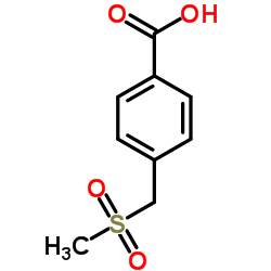 4-[(Methylsulfonyl)methyl]benzoic acid Structure