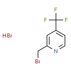 2-(溴甲基)-4-(三氟甲基)吡啶氢溴酸盐结构式