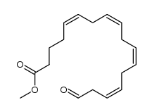 (5Z,8Z,11Z,14Z)-methyl 17-oxoheptadeca-5,8,11,14-tetraenoate结构式