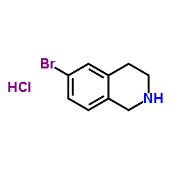 6-溴-1,2,3,4-四氢异喹啉盐酸盐结构式