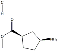 Cis Methyl 3-aMinocyclopentanecarboxylate hydrochloride Structure