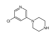 1-(5-氯吡啶-3-基)哌嗪结构式