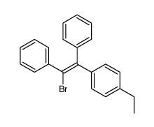 (Z)-1-Bromo-1,2-diphenyl-2-(p-ethylphenyl)ethene结构式