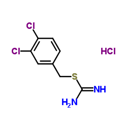 {氨基[(3,4-二氯苄基)硫代]亚甲基}氯化铵结构式
