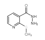 2-(Methylthio)nicotinic acid hydrazide Structure
