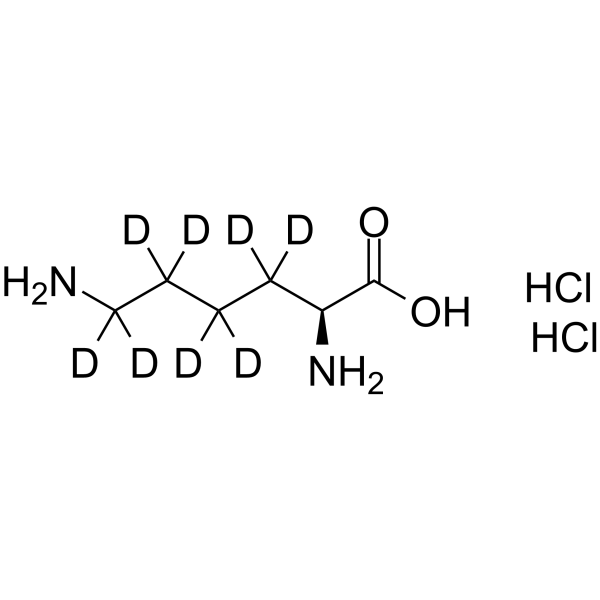 L-Lysine-d8 dihydrochloride结构式