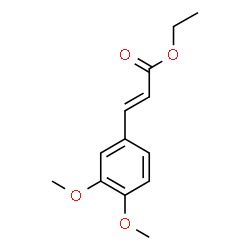 (E)-3-(3,4-二甲氧基苯基)丙烯酸乙酯结构式