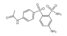 2-(N-acetyl-sulfanilyl)-5-amino-benzenesulfonic acid amide Structure