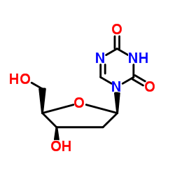 5-Aza-2'-脱氧尿苷(约40％β和60％α异构体的混合物)结构式