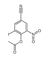 (4-cyano-2-iodo-6-nitrophenyl) acetate结构式