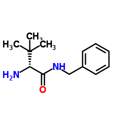 (2R)-2-氨基-3,3-二甲基-N-(苯甲基)丁酰胺结构式