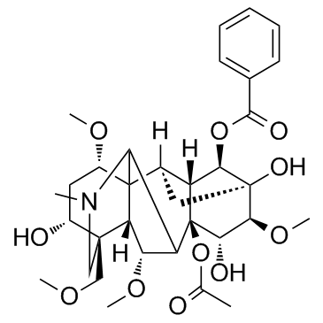 Mesaconitine Structure