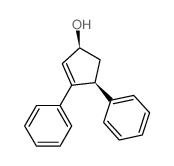 2-Cyclopenten-1-ol,3,4-diphenyl-, cis- (8CI)结构式