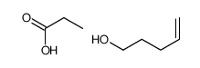 pent-4-en-1-ol,propanoic acid结构式