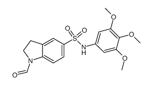 1-formyl-N-(3,4,5-trimethoxyphenyl)-5-indolinesulfonamide结构式