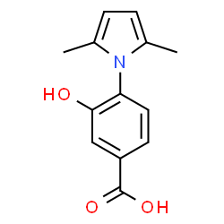 4-(2,5-Dimethyl-1H-pyrrol-1-yl)-3-hydroxybenzoic acid Structure