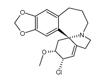 2β-chloro-15,16-methanediyldioxy-3β-methoxy-11a-homo-erythrin-1(6)-ene Structure