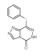 1,2,4-Triazolo[4,3-d][1,2,4]triazin-5(6H)-one,8-(phenylthio)- Structure