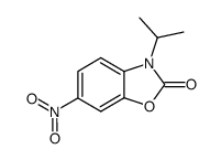 3-isopropyl-6-nitro-3H-benzooxazol-2-one结构式