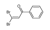 3,3-dibromo-1-phenylprop-2-en-1-one结构式